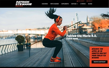Site Patrick Ste-Marie Coach Santé